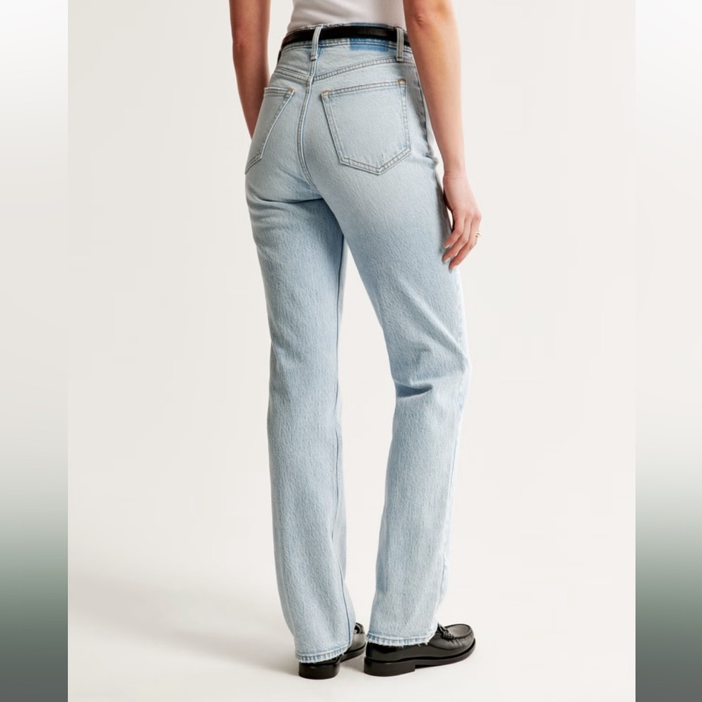 Abercrombie & Fitch The 90s Straight Ultra High Rise Curve Love - Picture 3 of 6